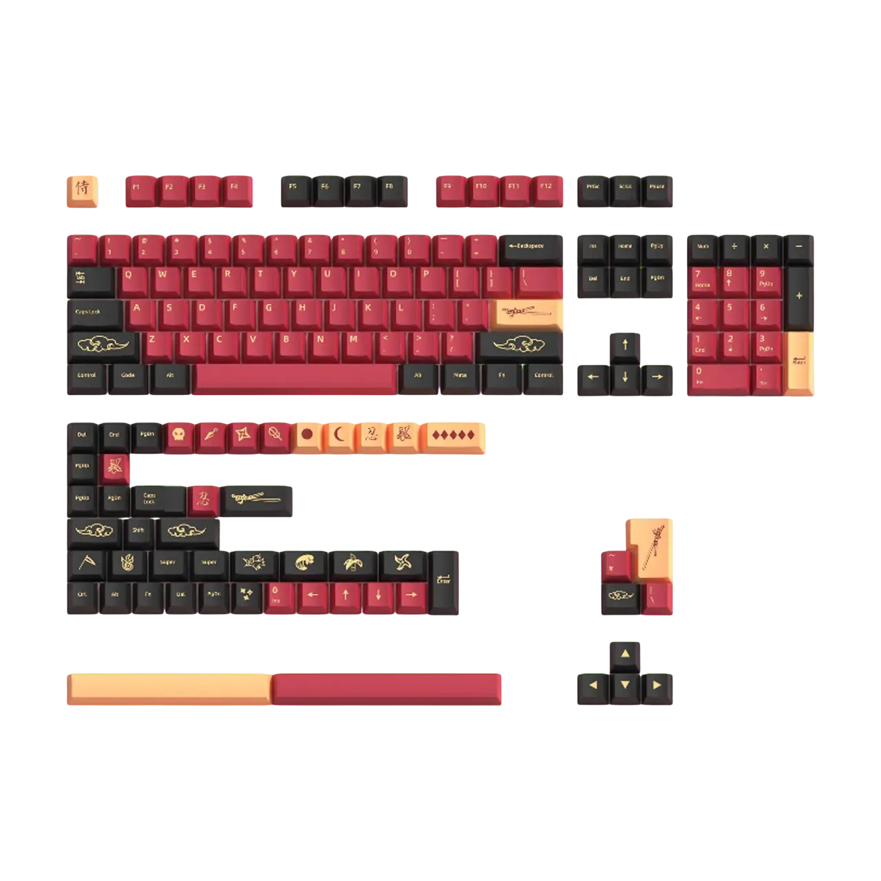 Touche GMK Samouraï rouge Gamnity